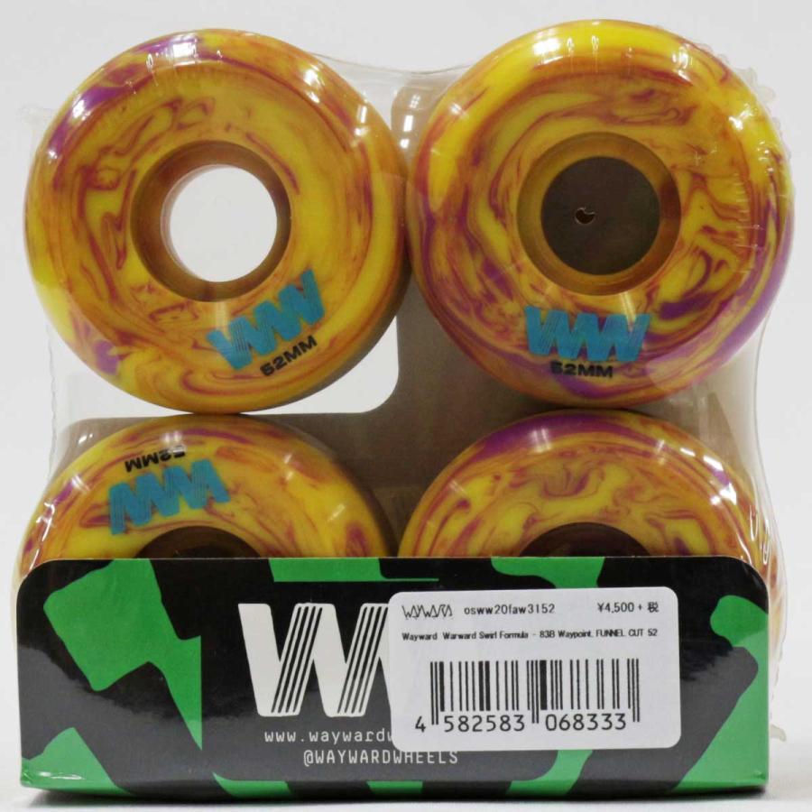 ウェイワード 52mm 103a スケボー ウィール Wayward Team Swirl ウェイワード 52mm 103a スケボー ウィール Wayward Team Swirl