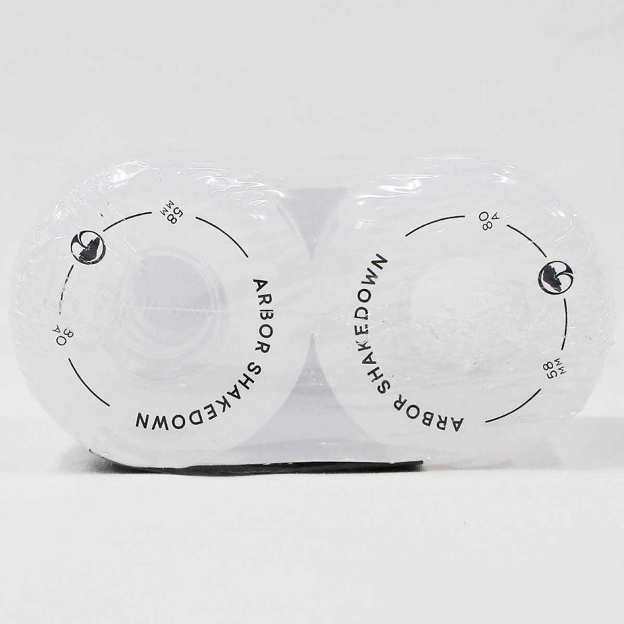 アーバー 58ｍｍ 80A スケボー ソフトウィール Arbor Shakedown White Wheel スケートボード クロスカットフォーミュラ ソフト タイヤ | Arbor | 03