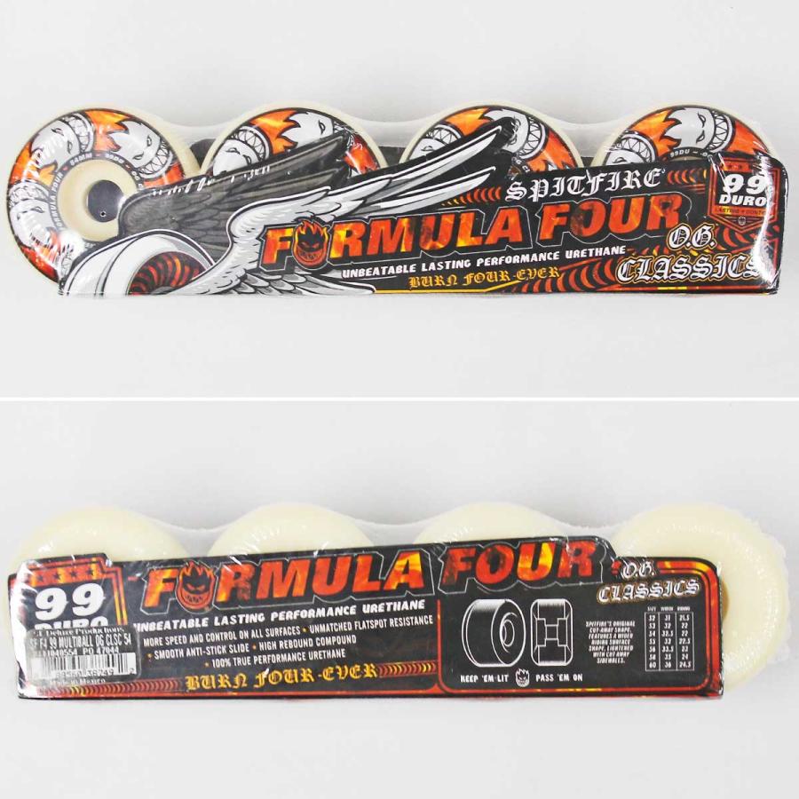 スピットファイア F4 99D スケボー ウィール Spitfire Formula Four OG Classic Multiball 54ｍｍ スケートボード クラシック ハード タイヤ | SPITFIRE WHEELS | 05