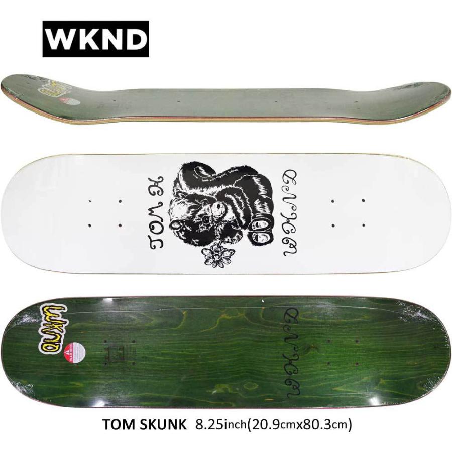 大きい割引 Wked 8 25 インチ スケボー デッキ ウィークエンド スケートボード Tom Karangelov Skunk かっこいい おすすめ 人気 ブランド デッキ パーツ 無料デッキテープ ジェスアップ Mueblesactivos Com