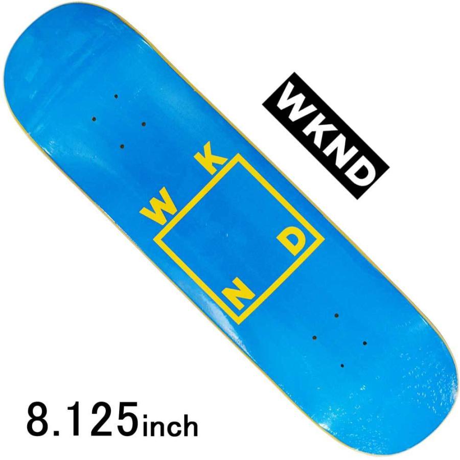 Wked 8 125 インチ 人気 スケボー デッキ ウィークエンド スケートボード Blue スケートボード Yellow ストリート系スポーツ Logo かっこいい おすすめ 人気 ブランド Wknd 154 スケートボード専門店カットバック