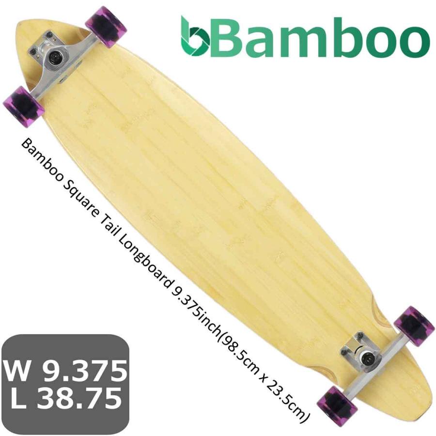 スケボー サーフスケート 9 375インチ 98 5cm ロングスケートボード ロンスケ Bamboo Square Tail Long 人気 おすすめ 竹 バンブーデッキ コンプリート 初心者 Woodycutback26 スケートボード専門店カットバック 通販 Yahoo ショッピング