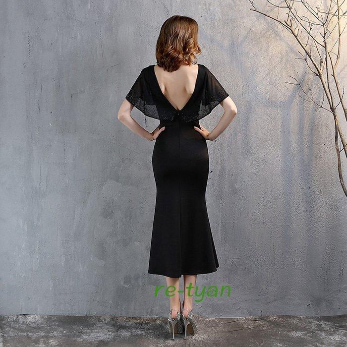 最新な イブニングドレス カラードレスセクシードレス パーティードレス ミモレ丈膝丈 Vネック着痩せ代30代40代 忘年会結婚式演奏会フォーマルミディアムドレス パーティドレス サイズ L Michiganestateplanning Com