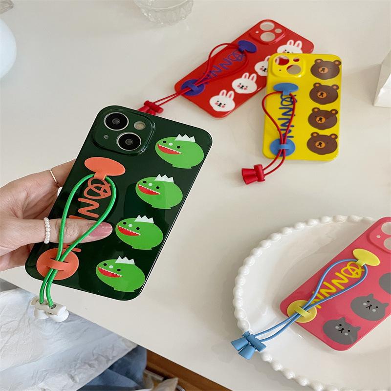 恐竜 クマ ウサギ 猫 キャラクター 落下防止 ゴムバンド 友達 お揃い