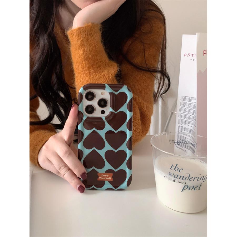 チョコミント ハート グリーン iPhoneケース スマホケース 爆買