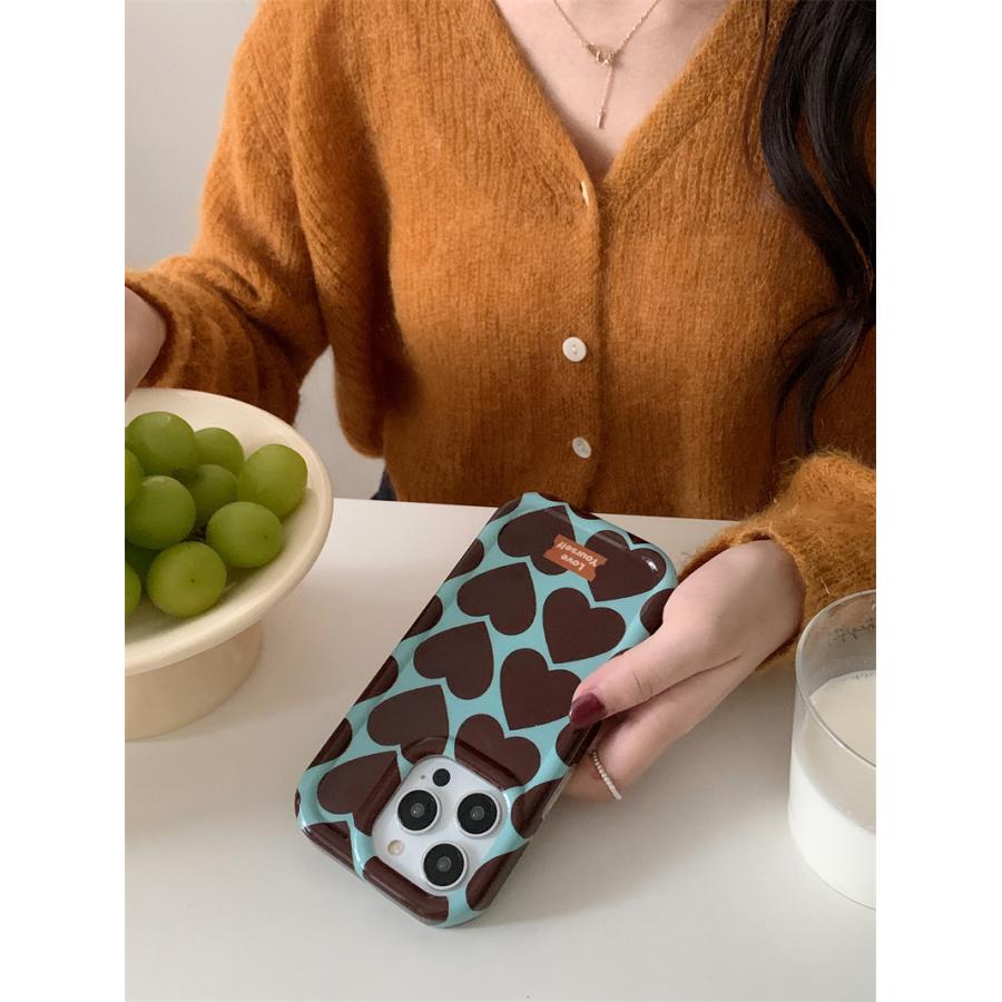 チョコミント ハート グリーン iPhoneケース スマホケース 爆買