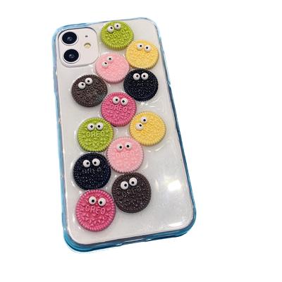 クッキー かわいい 立体 ポップカラー クリアケース 楽しい ケース 全