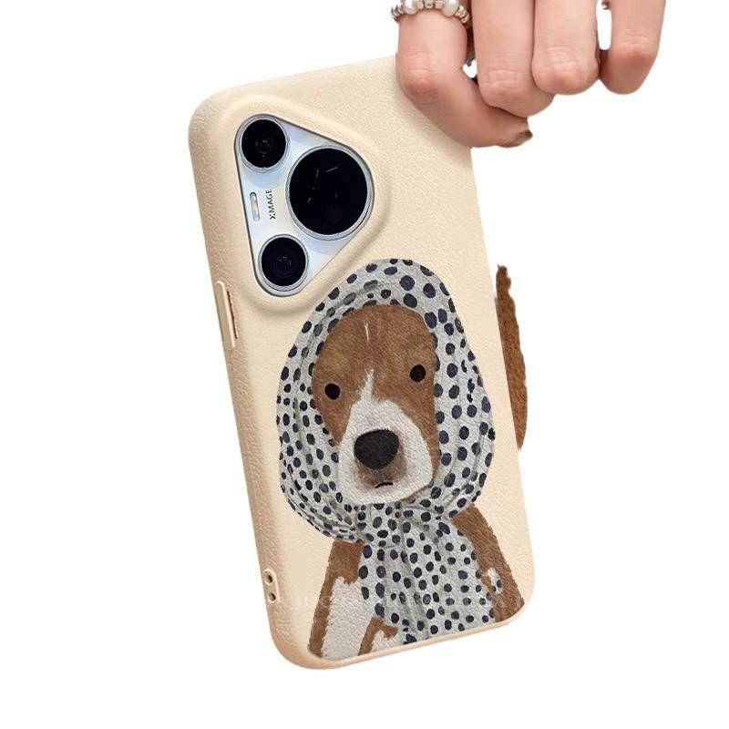 ほっかむり 可愛いわんこ 犬 ドッグ ターバン犬スマホケース全機種 