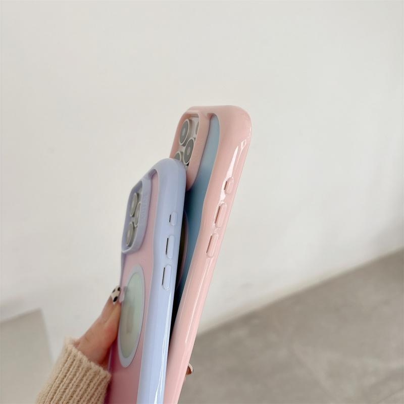 MagSafe対応】マカロンカラー マットクリアカラー 韓国 かわいい 半