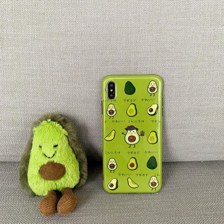 即納 かわいいアボカド スマホケース 携帯カバー 保護iphone7 8 Iphonex Xs T41 キュートハウス 通販 Yahoo ショッピング