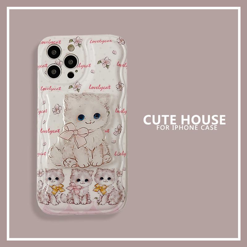 猫 ねこ スタンド付き 便利 ふんわり 花花 Iphoneケースおしゃれスマホケースアイフォンケース 携帯ケース 全機種対応iphone11iphone12 Iphone13 Y5 キュートハウス 通販 Yahoo ショッピング