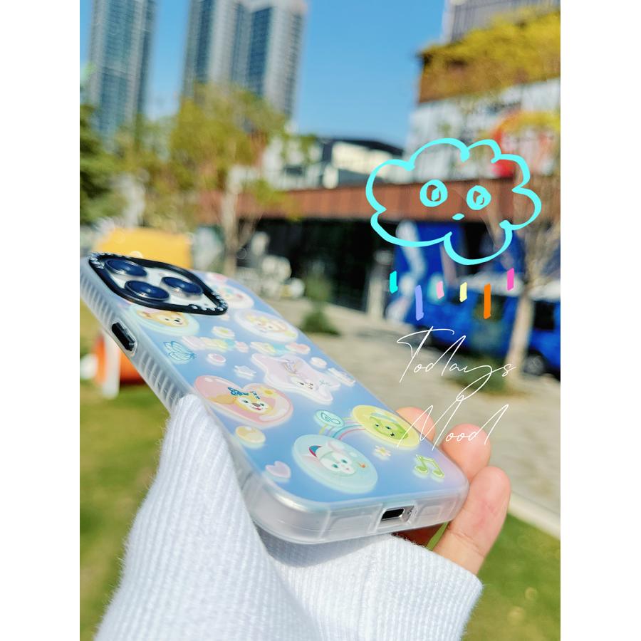 ダッフィー＆フレンズシャボン玉あわあわ吹き出しiPhoneケーススマホ