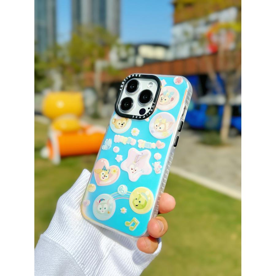 ダッフィー＆フレンズシャボン玉あわあわ吹き出しiPhoneケーススマホ