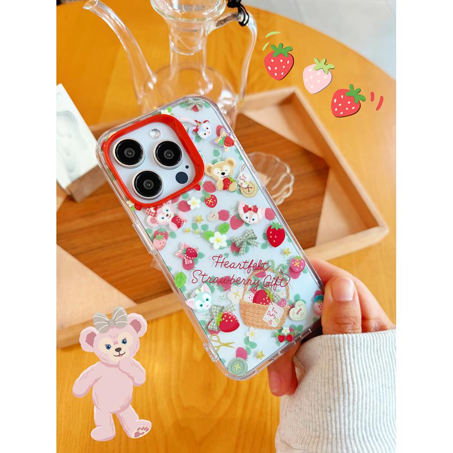 ダッフィー＆フレンズのハートフェルト・ストロベリーギフトいちごの