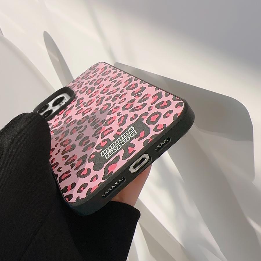 ピンクヒョウ柄 Y2K PU革スマホケース 爆買iPhone11iPhone12iPhone13