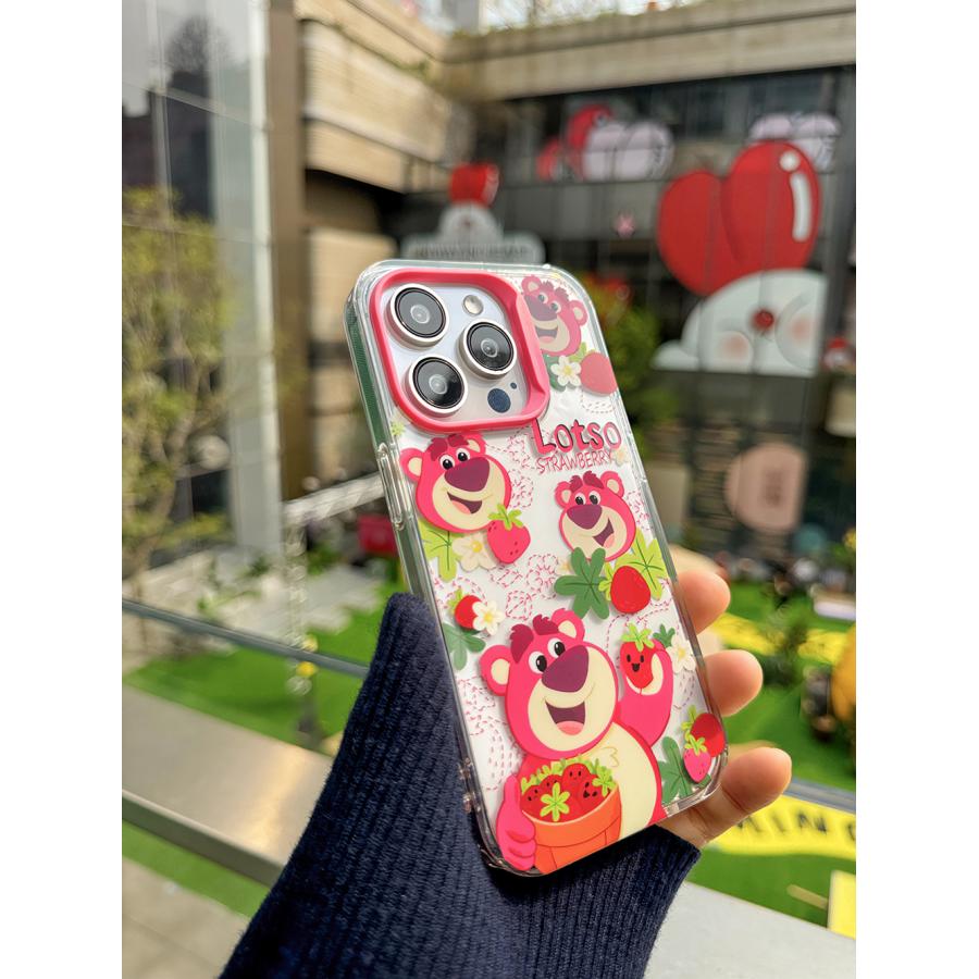 トイストーリー ロッツォ クリアケース 熊 いちご狩り lotso iPhone