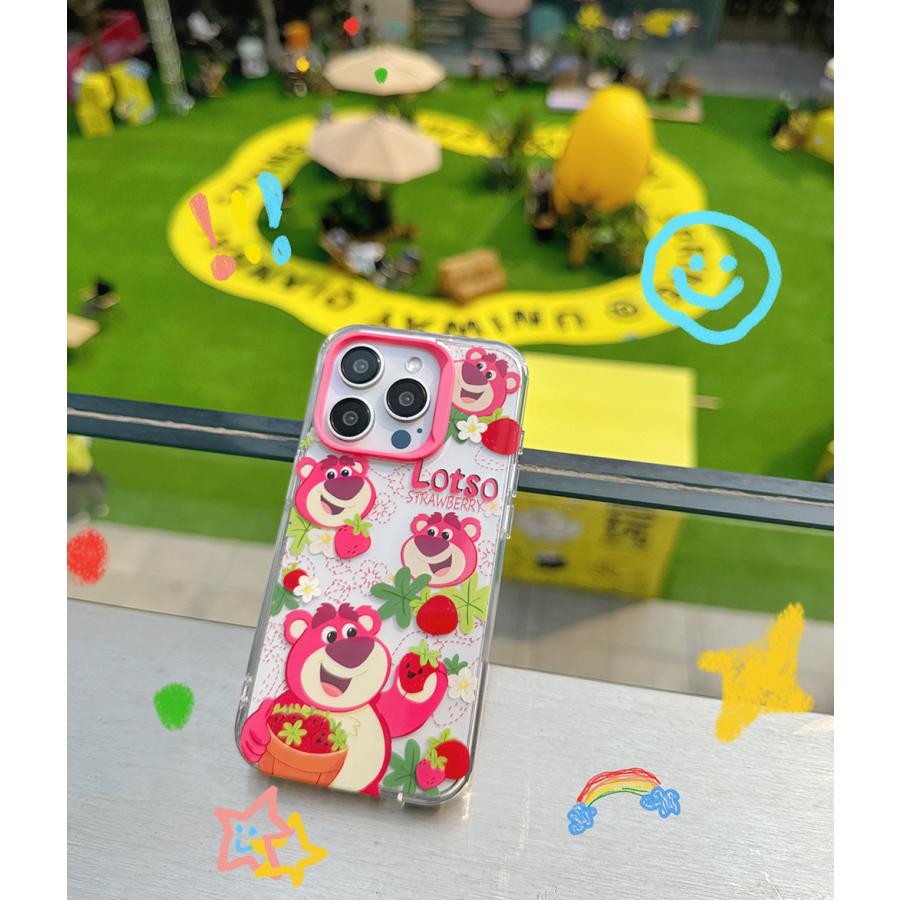 トイストーリー ロッツォ クリアケース 熊 いちご狩り lotso iPhone