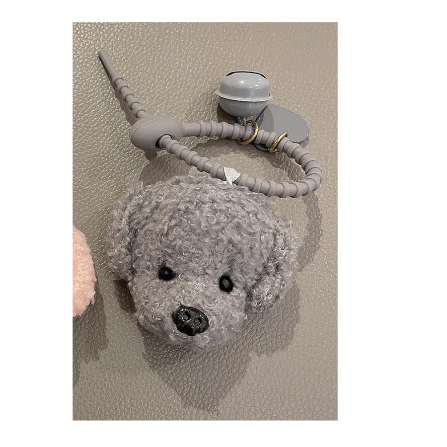 ボアもこもこトイプードルぬいぐるみキーチェーン可愛いキュートバッグ