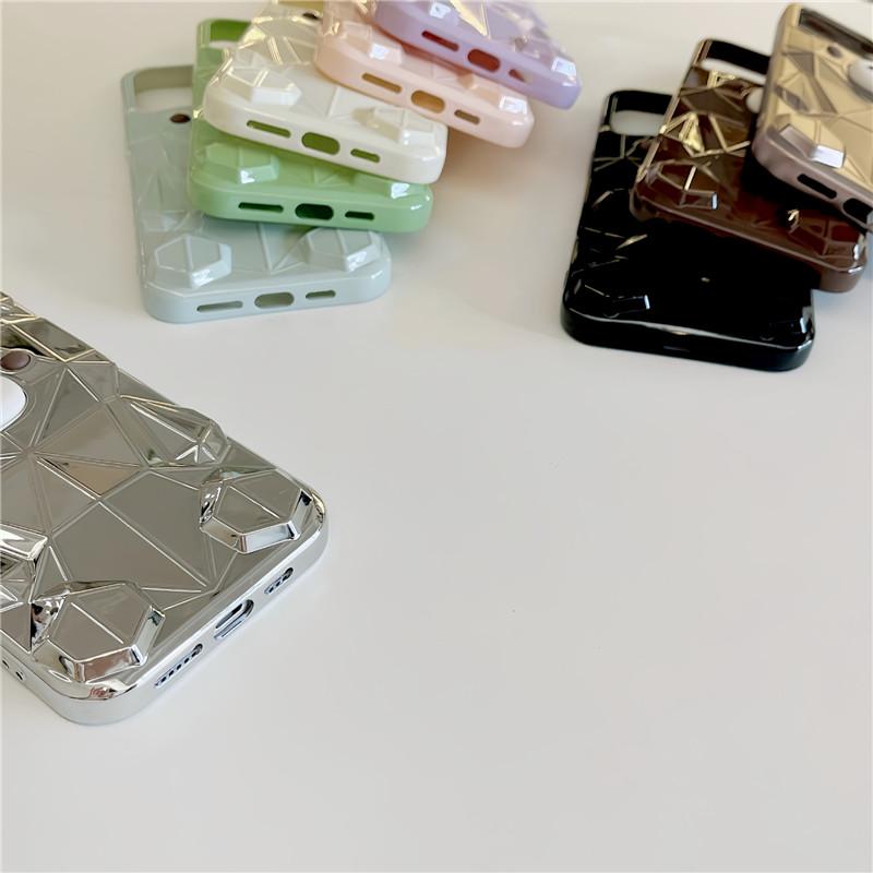 3Dクマ 立体 熊 三角ピース 創意 おしゃれ 9色 iPhoneケース携帯ケース