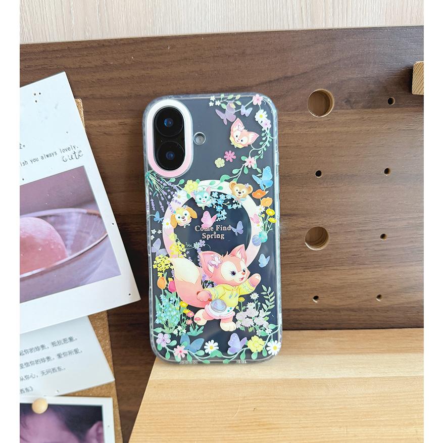 ダッフィーフレンズリーナベル春をみつけようiPhoneケーススマホケース