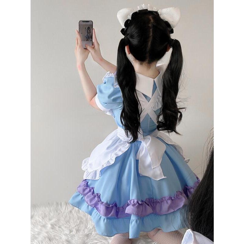 コスプレ メイド服 仮装 コスチューム ハロウィン衣装アリス ワンピース 文化祭 イベントメイド 衣装水色ロリータ ハロウィン衣装二点送料無料 9 210 洋服通販店 通販 Yahoo ショッピング