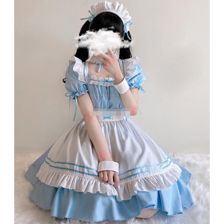 コスプレ メイド服 仮装 コスチューム ハロウィン衣装アリス ワンピース 文化祭 イベントメイド 衣装水色ロリータ ハロウィン衣装二点送料無料 9 洋服通販店 通販 Yahoo ショッピング