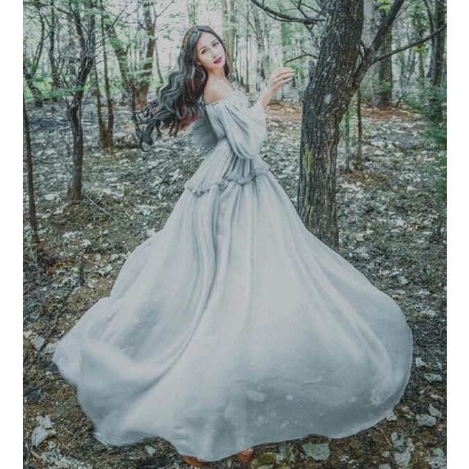 二枚送料無料 フレアワンピース パフスリーブ ボヘミアン風 マキシ丈 天使風ワンピ ハイウエスト リゾート ボートネック セクシー 写真撮影 パーティードレス X 洋服通販店 通販 Yahoo ショッピング