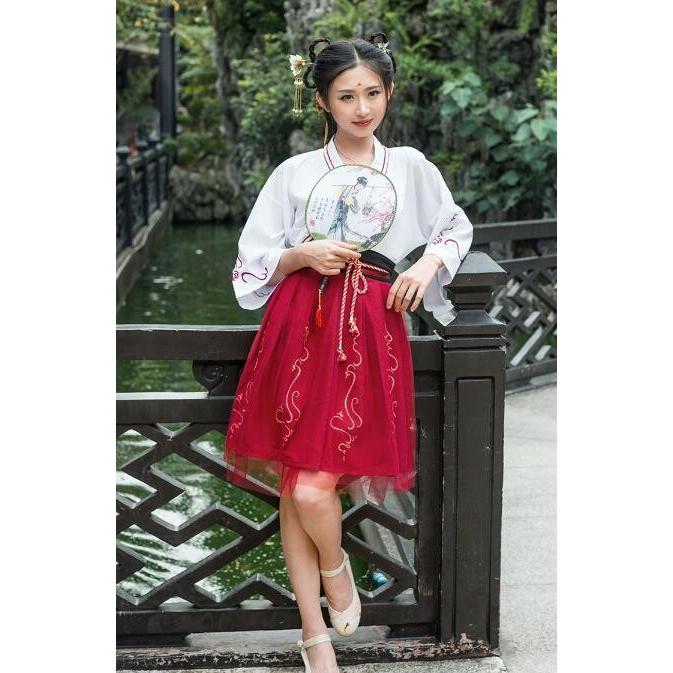 二枚送料無料 改良版漢服 中華服 上着 スカート ショート丈 チャイナドレス コスプレ ステージ演出服 イベント 学園祭 文化祭 写真撮影 卒業式 Xcp121 洋服通販店 通販 Yahoo ショッピング