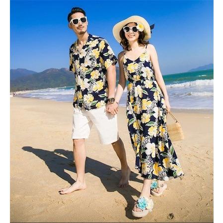 アロハシャツ メンズ 結婚式 親子コーデ ハワイ沖縄海旅行 ペアルック 父の日 親子 お揃い ワンピース 花柄リゾート 家族お揃い 母女 キッズウェア 二枚送料無料 Z1424 洋服通販店 通販 Yahoo ショッピング