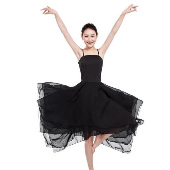 バレエダンスワンピース キャミソールフレアワンピース モダンダンス衣装 社交ダンスシフォン三枚重ね タレッスン練習舞台衣装 団体ウエア 演出ドレス 3141 通販屋 通販 Yahoo ショッピング