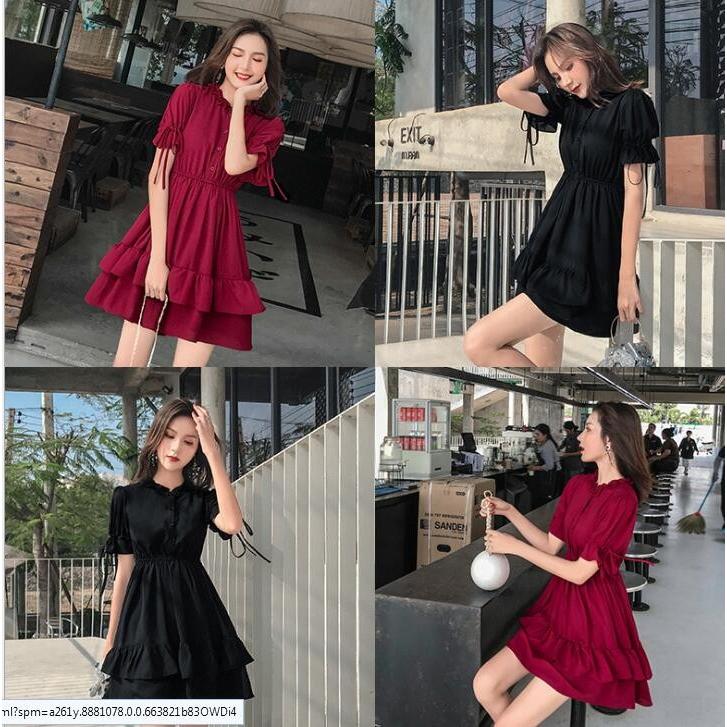 フリルワンピースレディース 膝上丈 美少女ワンピー ロリータ天使風森ガールワンピース 文芸風 Aライン半袖ワンピース 海へ 普段着用きれいめ二枚送料無料 3335 通販屋 通販 Yahoo ショッピング