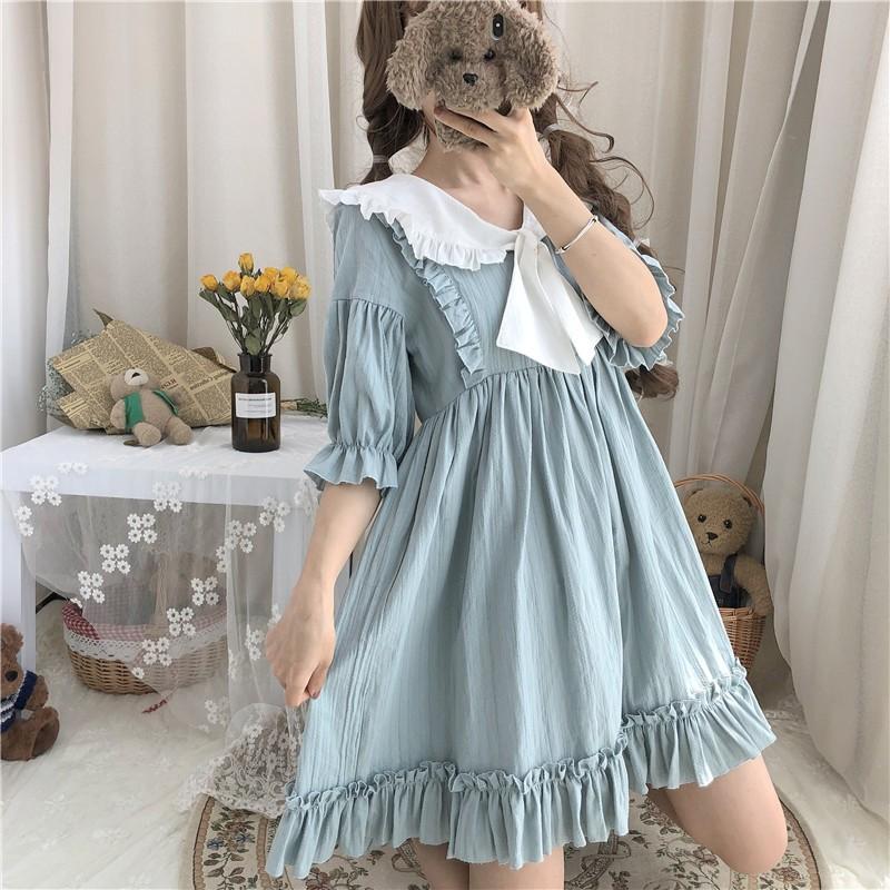 少女ワンピース ガールズワンピース ２色レディース洋服 ロリータ可愛いワンピース 可愛い半袖ワンピース 夏ワンピー2枚送料無料 4646 通販屋 通販 Yahoo ショッピング