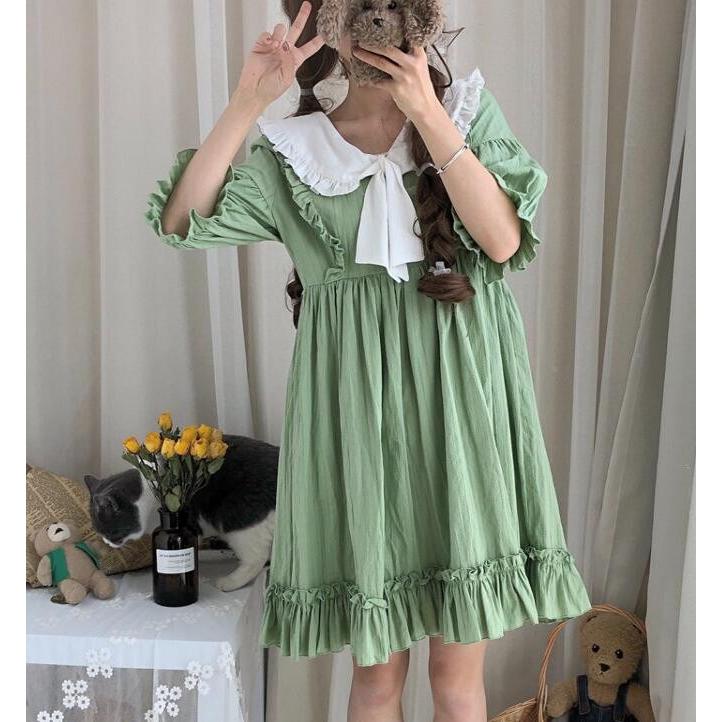 少女ワンピース ガールズワンピース ２色レディース洋服 ロリータ可愛いワンピース 可愛い半袖ワンピース 夏ワンピー2枚送料無料 4646 通販屋 通販 Yahoo ショッピング