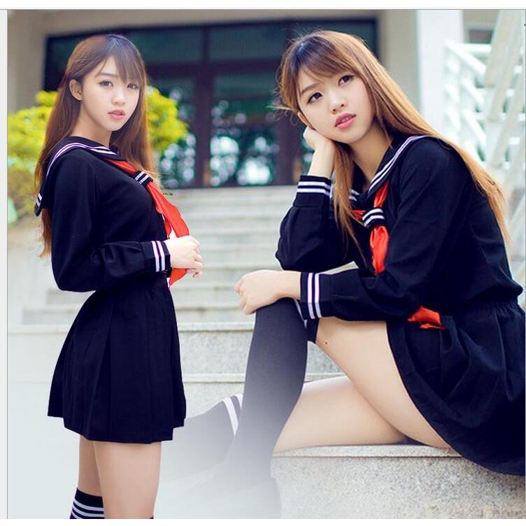 少女セーラーワンピース 長袖ワンピース マリンセーラー服 海軍風 リボンロリ森ガール コスチューム ロリータ原宿系チュニック 超お買い得