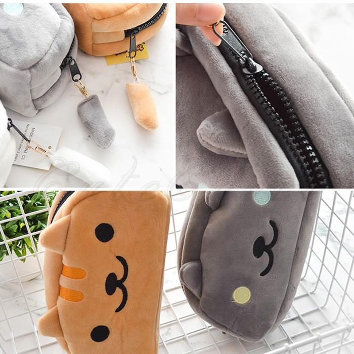 ペンケース 筆箱 ペンポーチ レディース 大容量 化粧ポーチ 可愛い猫 使いやすい もこもこ プレゼント 小物入れ 女子向け 学生 大人 おしゃれ 送料無料 01ba603 Cutecooco 通販 Yahoo ショッピング