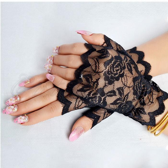 短納期 uv手袋 レディース ショート UVカット 春夏秋 指なし 薄手