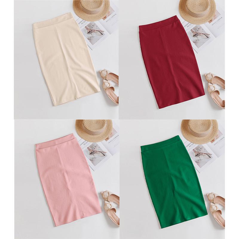タイトスカート レディース 無地 ペンシルスカート スリット ミモレ丈 ロング丈 通勤 きれいめ カラー ストレッチ 春夏秋 おしゃれ 送料無料 |  | 03