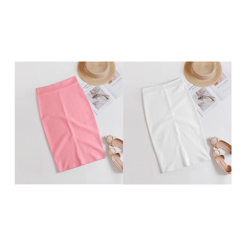 タイトスカート レディース 無地 ペンシルスカート スリット ミモレ丈 ロング丈 通勤 きれいめ カラー ストレッチ 春夏秋 おしゃれ 送料無料 |  | 07