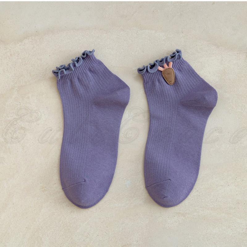 スニーカーソックス レディース ショートソックス 無地 フリル 4足セット 履きやすい 靴下 美脚 可愛い 女性用 きれいめ おしゃれ 送料無料 21cb037 Cutecooco 通販 Yahoo ショッピング