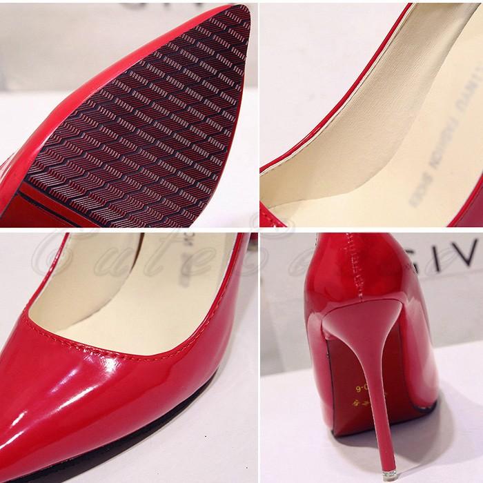 ハイヒール パンプス ピンヒール レディース エナメル オフィス