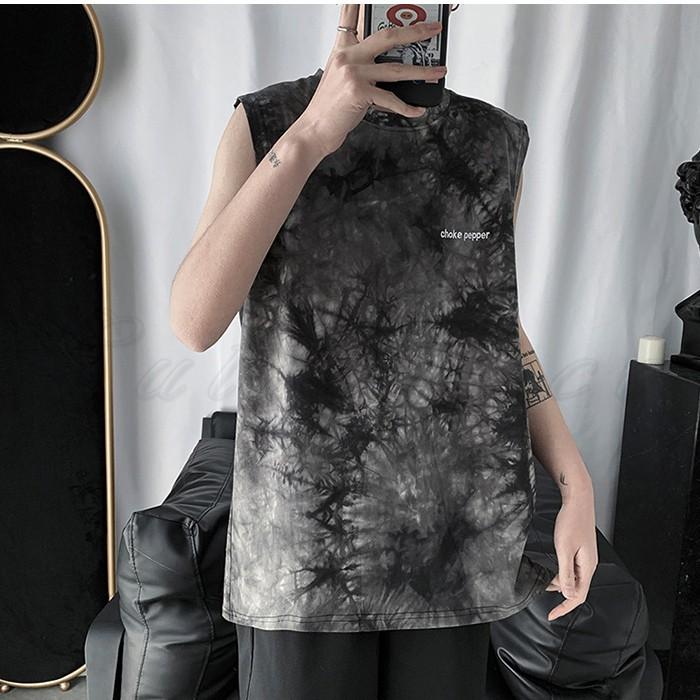 タンクトップ メンズ プリント Tシャツ ノースリーブ トップス