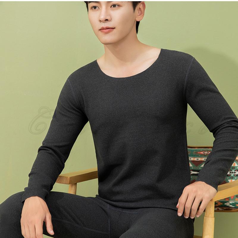 ヒートテック メンズ Tシャツ 無地 クルーネック 長袖 トップス