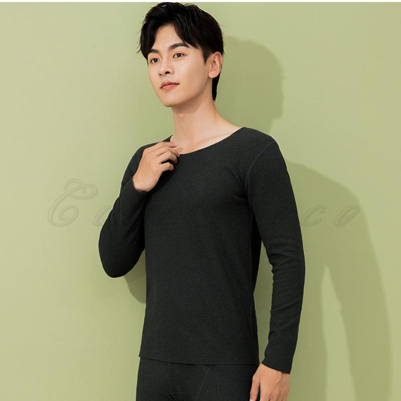 ヒートテック メンズ Tシャツ 無地 クルーネック 長袖 トップス