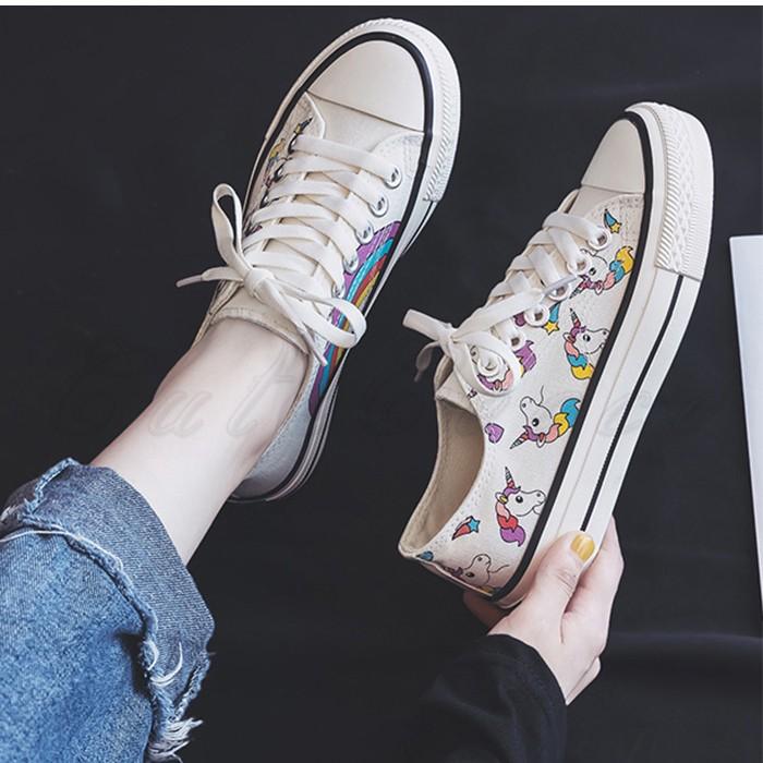 スニーカー レディース キャラクター柄 動物柄 キャンバス カジュアル 履きやすい 日常 女性用 ひも靴 通学 通勤 可愛い おしゃれ 送料無料 Csh0036 Cutecooco 通販 Yahoo ショッピング