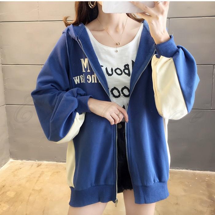 年春新作 ジップアップパーカー レディース トレーナー 長袖 パフスリーブ メッセージ柄 トップス 前開き カジュアル 着痩せ 春秋 可愛い おしゃれ 送料無料 Ct0246 Cutecooco 通販 Yahoo ショッピング