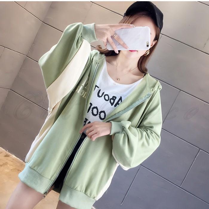 年春新作 ジップアップパーカー レディース トレーナー 長袖 パフスリーブ メッセージ柄 トップス 前開き カジュアル 着痩せ 春秋 可愛い おしゃれ 送料無料 Ct0246 Cutecooco 通販 Yahoo ショッピング