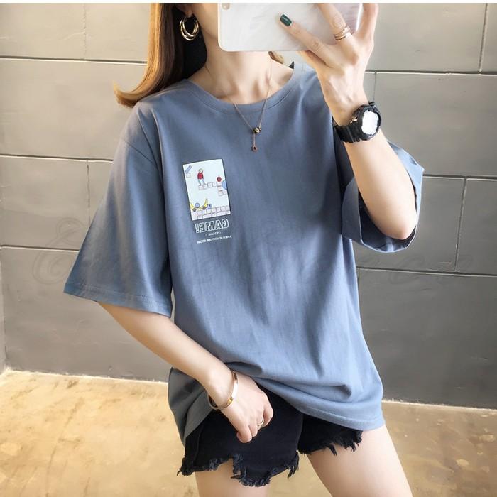 Tシャツ レディース カットソー 半袖 プリント トップス カジュアル 安い かわいい ゆったり 涼しい 夏服 春夏 きれいめ オシャレ 送料無料 Ct0376 Cutecooco 通販 Yahoo ショッピング