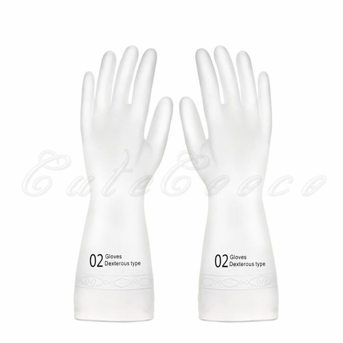 キッチン用ゴム手袋 手荒れ防止 5本指 ２足セット ロング丈 多機能 炊事 台所用 調理 掃除 食器洗い 洗い物 ガーデニング キッチングローブ 送料無料 Ctb0021 Cutecooco 通販 Yahoo ショッピング