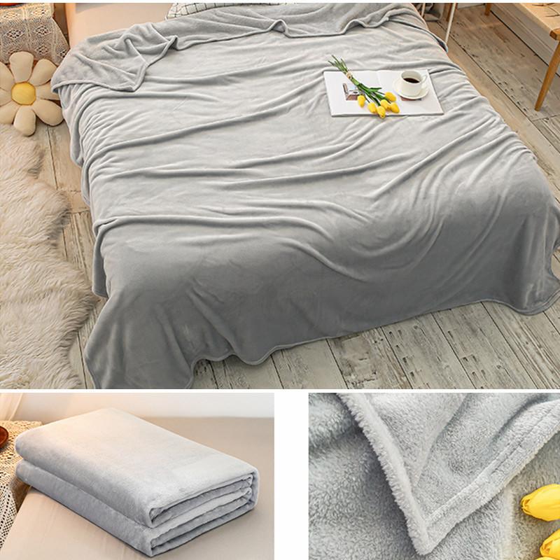 ブランケット タオルケット 夏用毛布 200*230 肩掛け ひざ掛け 無地