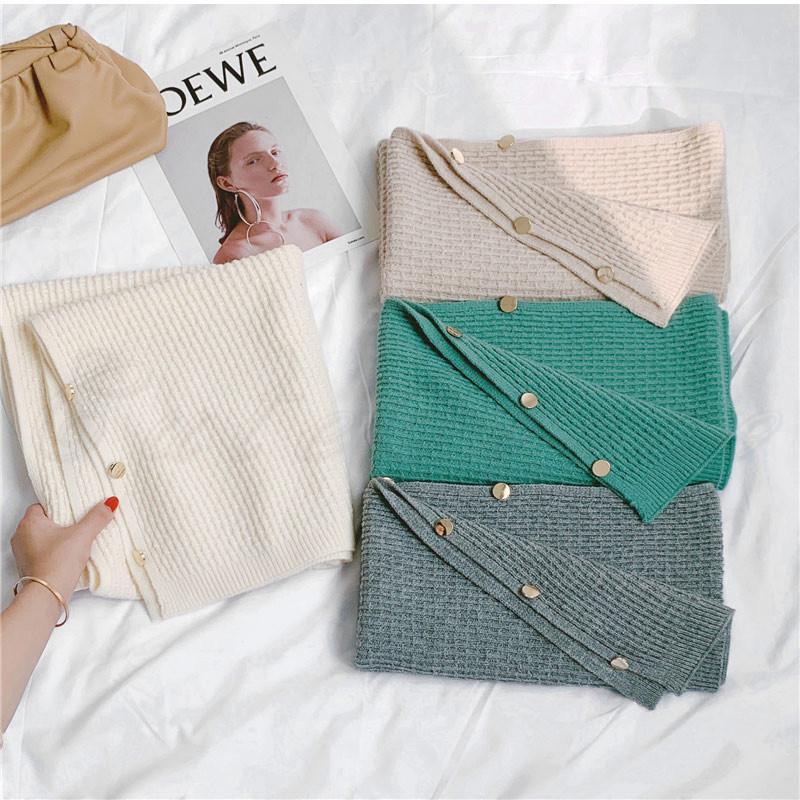 ショール レディース ボレロ マフラー 3ways 無地 肩掛け ボタン付き